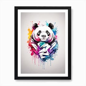 COLORFUL PANDA Art Print