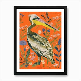 Spring Birds Brown Pelican 3 Art Print