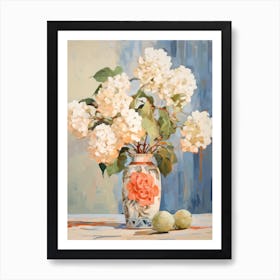 Hydrangea Flower Still Life Painting 1 Dreamy Art Print