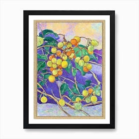 Golden Berry 1 Vintage Sketch Fruit Art Print