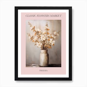 Classic Flowers Market  Freesia Floral Poster 2 Art Print