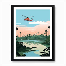 Belize 2 Travel Illustration Art Print