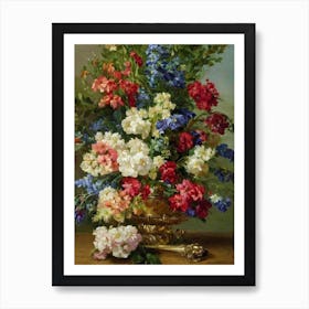 Snapdragons Painting 1 Flower Art Print