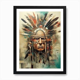 Vintage Native American Charm Art Print