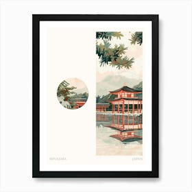 Miyajima Japan 1 Cut Out Travel Poster Art Print