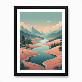 Waters And Hills Art Print