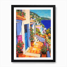 Capri Italy 2 Fauvist Painting Art Print