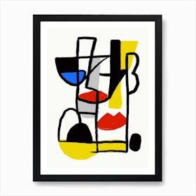 Abstract Painting composition 2 Art Print