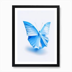 Common Blue Butterfly Origami Style 1 Art Print