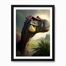 Camarasaurus Illustration Dinosaur Art Print