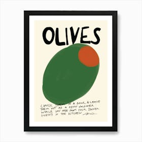 Olives Art Print