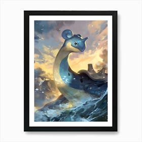 Lapras Pokemon Anime Manga Japan Poster Art Print