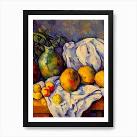 Potato 3 Cezanne Style vegetable Art Print
