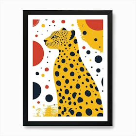 Yellow Leopard 3 Art Print