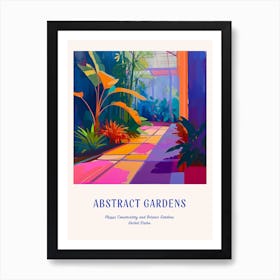 Colourful Gardens Phipps Conservatory And Botanic Gardens Usa 3 Blue Poster Art Print