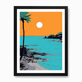 Minimal Design Style Of Phu Quoc, Vietnam 4 Art Print