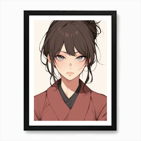 Anime Girl 2 Art Print