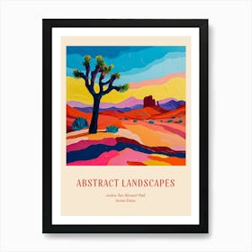 Colourful Abstract Joshua Tree National Park Usa 4 Poster Art Print