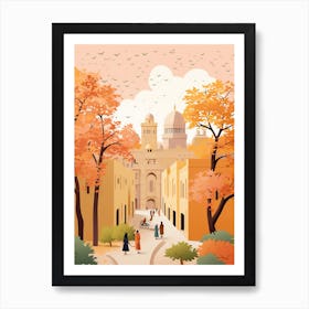 Riyadh In Autumn Fall Travel Art 3 Art Print