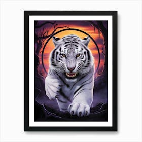 White Tiger 5 Art Print