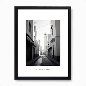 Poster Of Casablanca, Morocco, Photography In Black And White 3 Art Print
