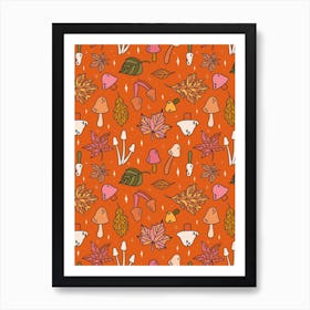 Falling Leaves Print Poster