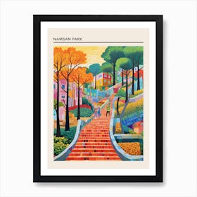 Namsan Park Seoul South Korea Art Print