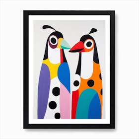 Colourful Kids Animal Art Woodpecker Art Print