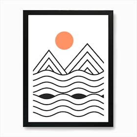 Sunset Minimalist Art Print