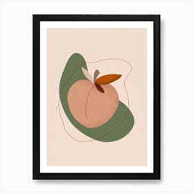 Peach Art Print