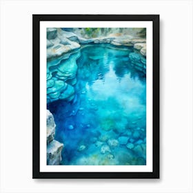 Blue Pool 1 Art Print