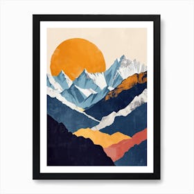 Ethereal Elevation: Minimalist Vision Art Print