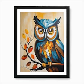 Owl Painting Art Print