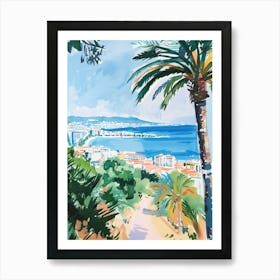 Travel Poster Happy Places Malaga 3 Art Print