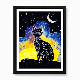 Art Cat Art Print