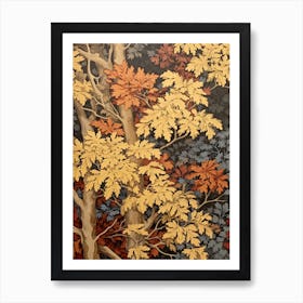 Boxelde 4 Vintage Autumn Tree Print  Art Print