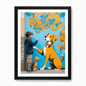 Dog Painting Art Print