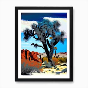 Typical Joshua Tree Nat Viga Style  (2) Art Print