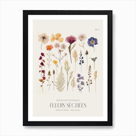 Fleurs Sechees, Dried Flowers Exhibition Poster 21 Art Print