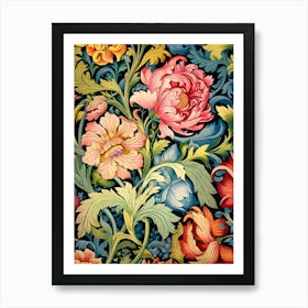 Floral Wallpaper 67 Art Print