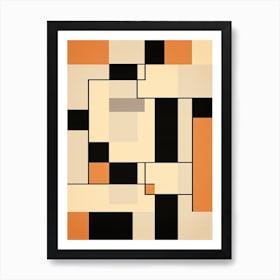 Angular Artistry; Mid Century Geometric Precision Art Print