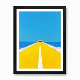 Yellow Pier Art Print