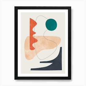 Organic shapes and lines 2 Art Print