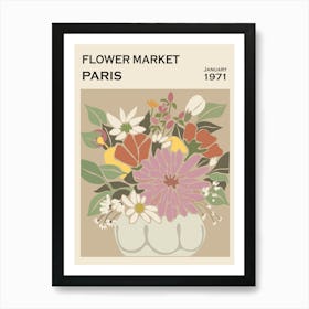 Flower Market Paris 2 1 Art Print