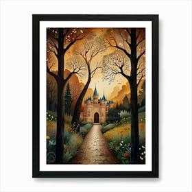 Castle In The Forest 2 Art Print