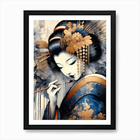 Creativel Geisha Illustration 184 Art Print