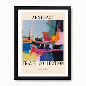 Abstract Travel Collection Poster London England 1 Art Print