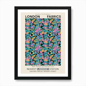 Poster Aster Amaze London Fabrics Floral Pattern 6 Art Print