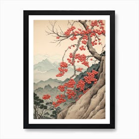 Yama Zakura Mountain Cherry 3 Vintage Japanese Botanical Art Print