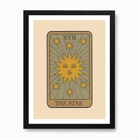 The Star - Vintage Tarot Art Print